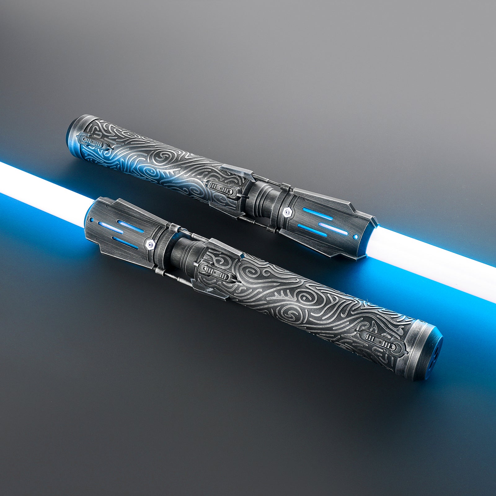 SaberCustom Xenopixel v3 Lightsaber Double Blades Light Saber including 2 handles NO099