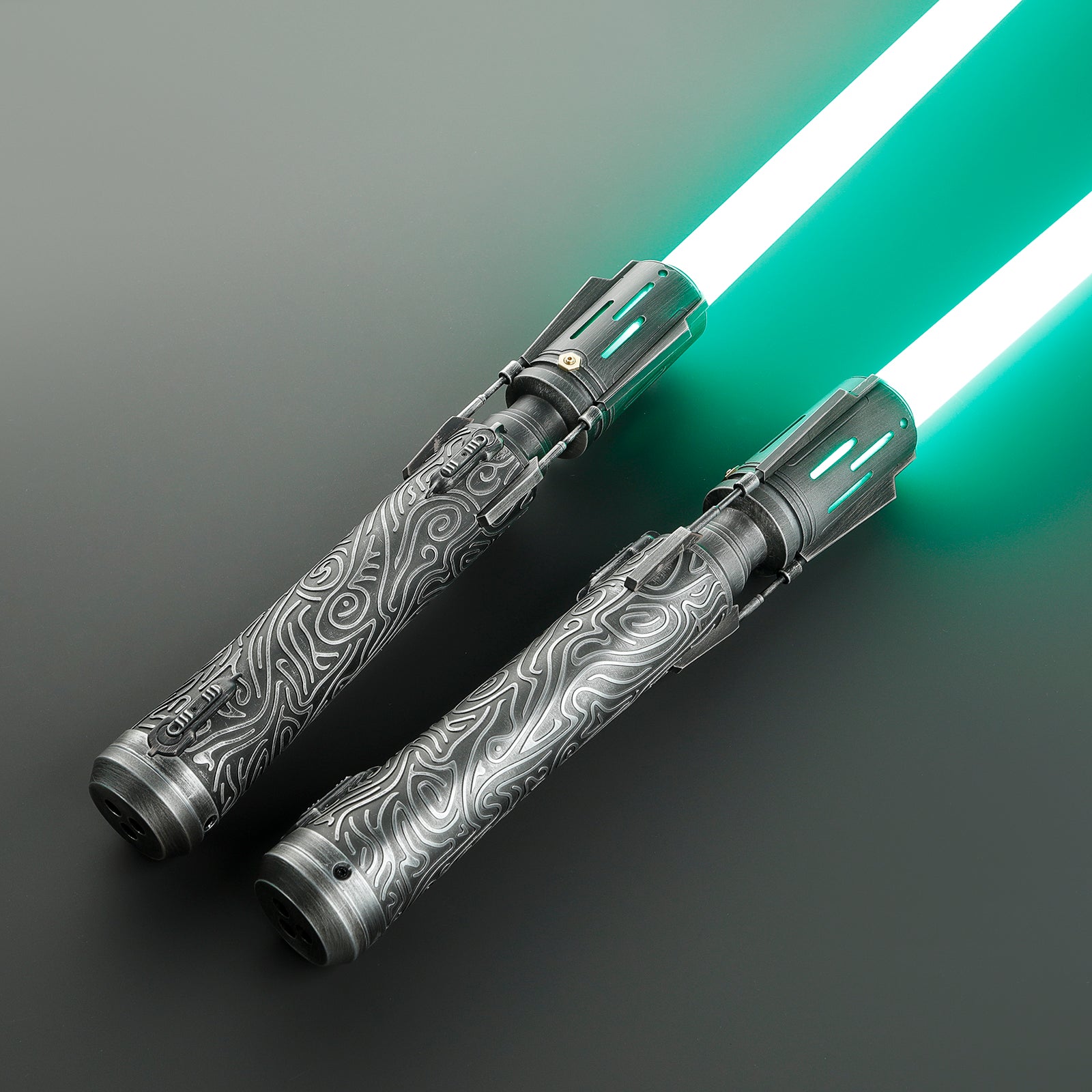 SaberCustom Xenopixel v3 Lightsaber Double Blades Light Saber including 2 handles NO099