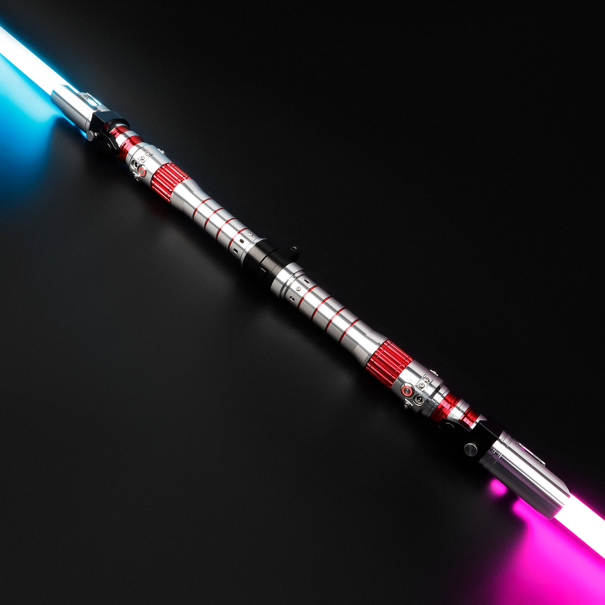 SaberCustom Double Blades Dark ReyXenopixel v3  Lightsaber Force Heavy Dueling Sensitive Smooth Swing