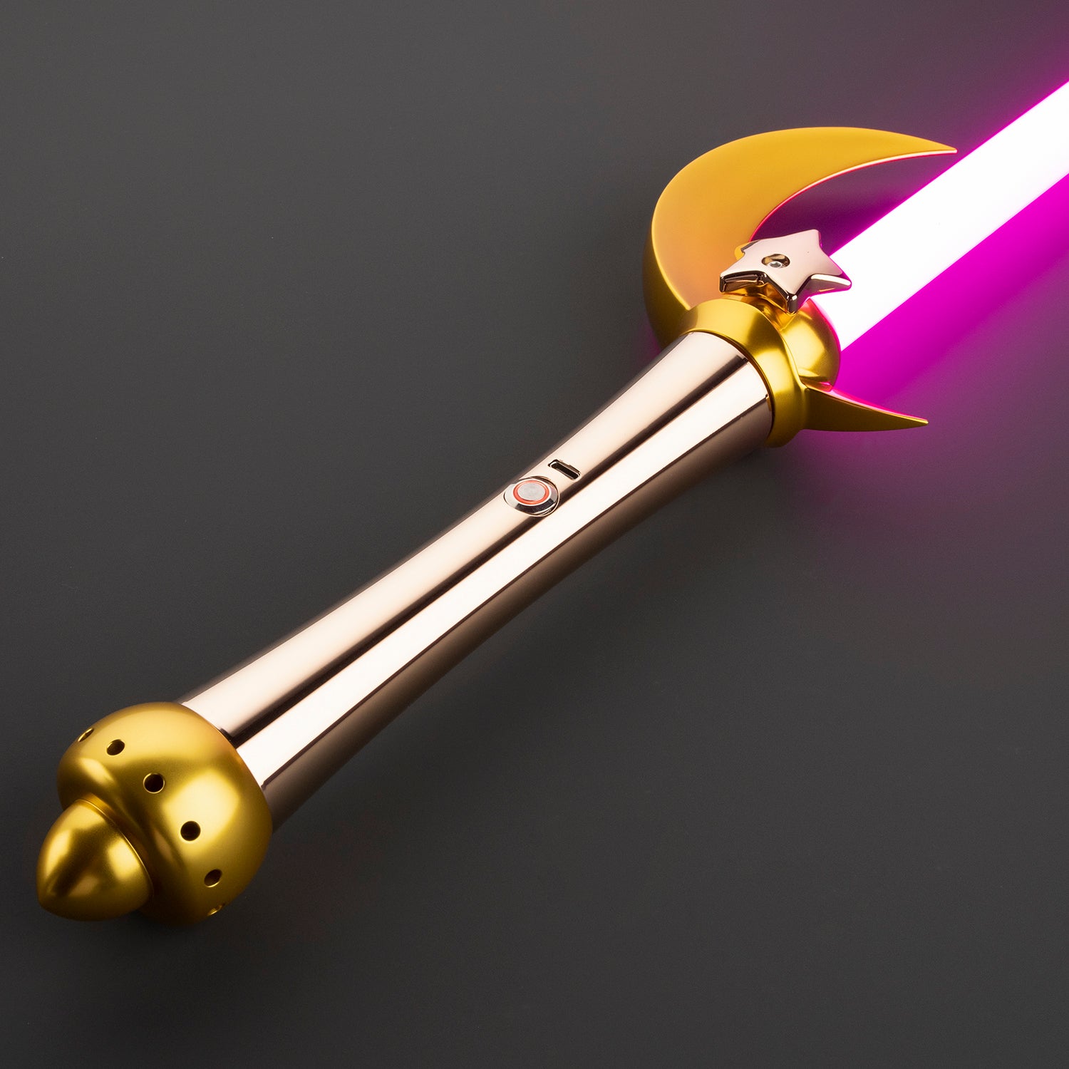 SaberCustom Star and Moon Custom Lightsaber Xenopixel v3 Dueling Light Saber Infinite Colors Changing NO064