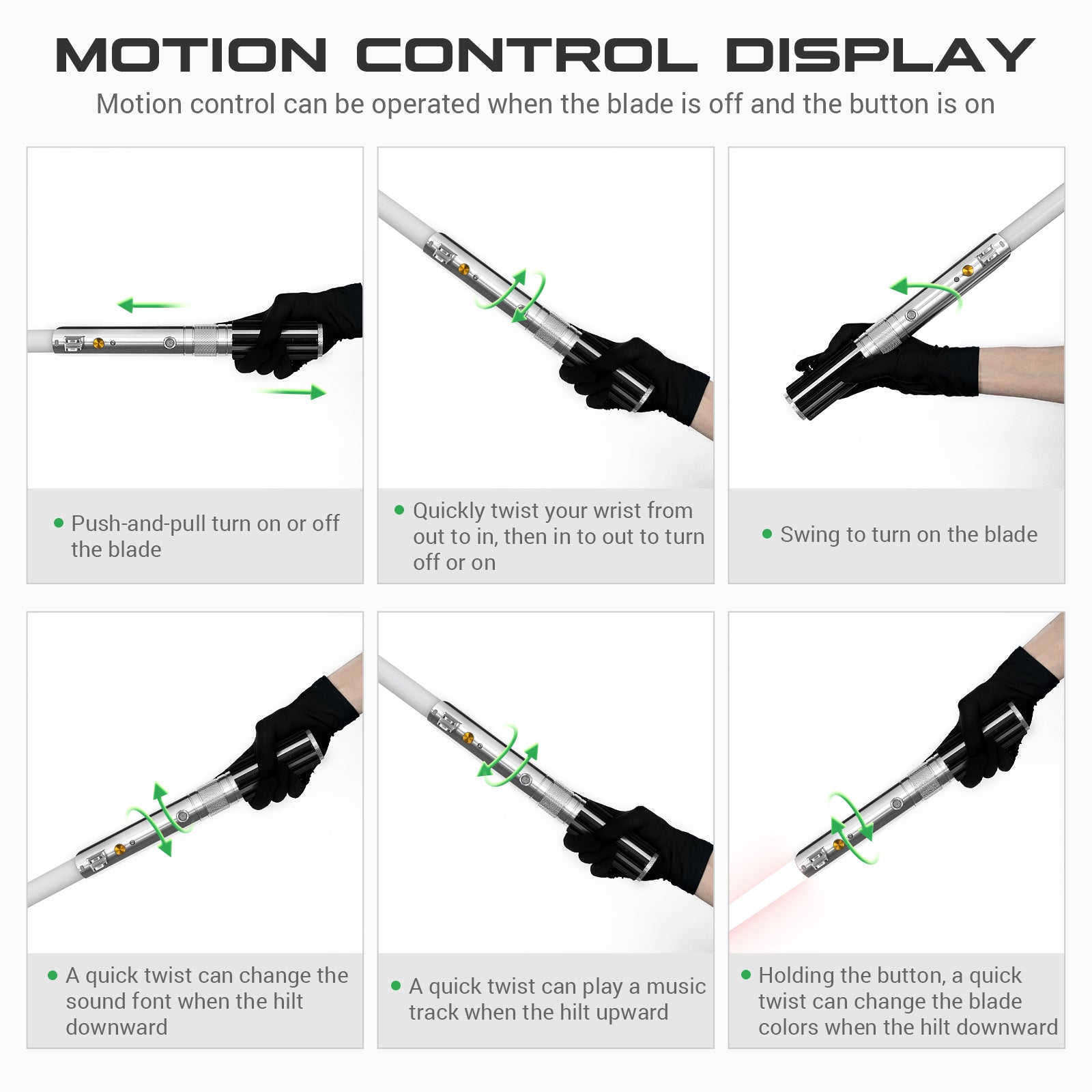 Anakin Luke Skywalker Lightsaber Smooth Swing Motion Control Saber 16 Sound Fonts Color Changing