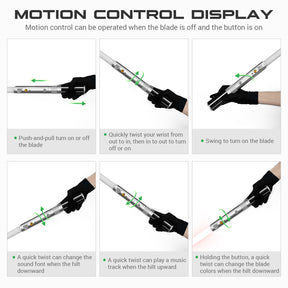 Anakin Luke Skywalker Lightsaber Smooth Swing Motion Control Saber 16 Sound Fonts Color Changing
