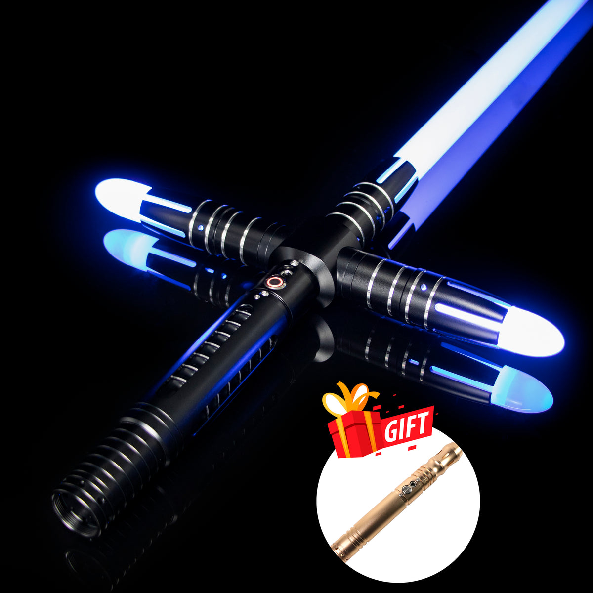 SaberCustom heavy dueling lightsaber fx smooth swing 9 sound fonts infinite color changing NO107