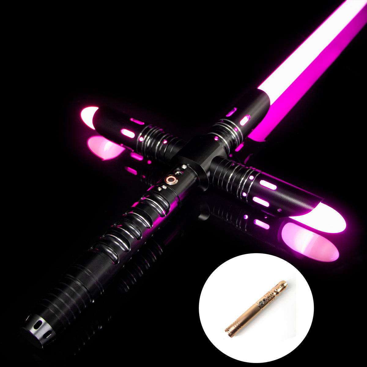 SaberCustom heavy dueling lightsaber fx smooth swing 9 sound fonts infinite color changing NO106