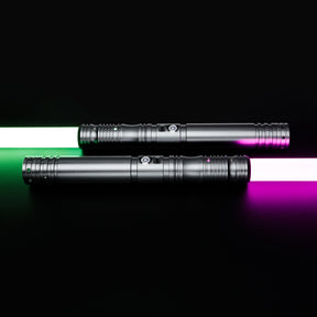 2 x SaberCustom heavy dueling lightsaber fx smooth swing 16 sound fonts infinite color changing 72CM blade NO0116 2 x Grey