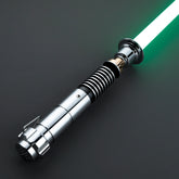 SaberCustom heavy dueling lightsaber neopixel fx smooth swing 12 sound fonts infinite color changing