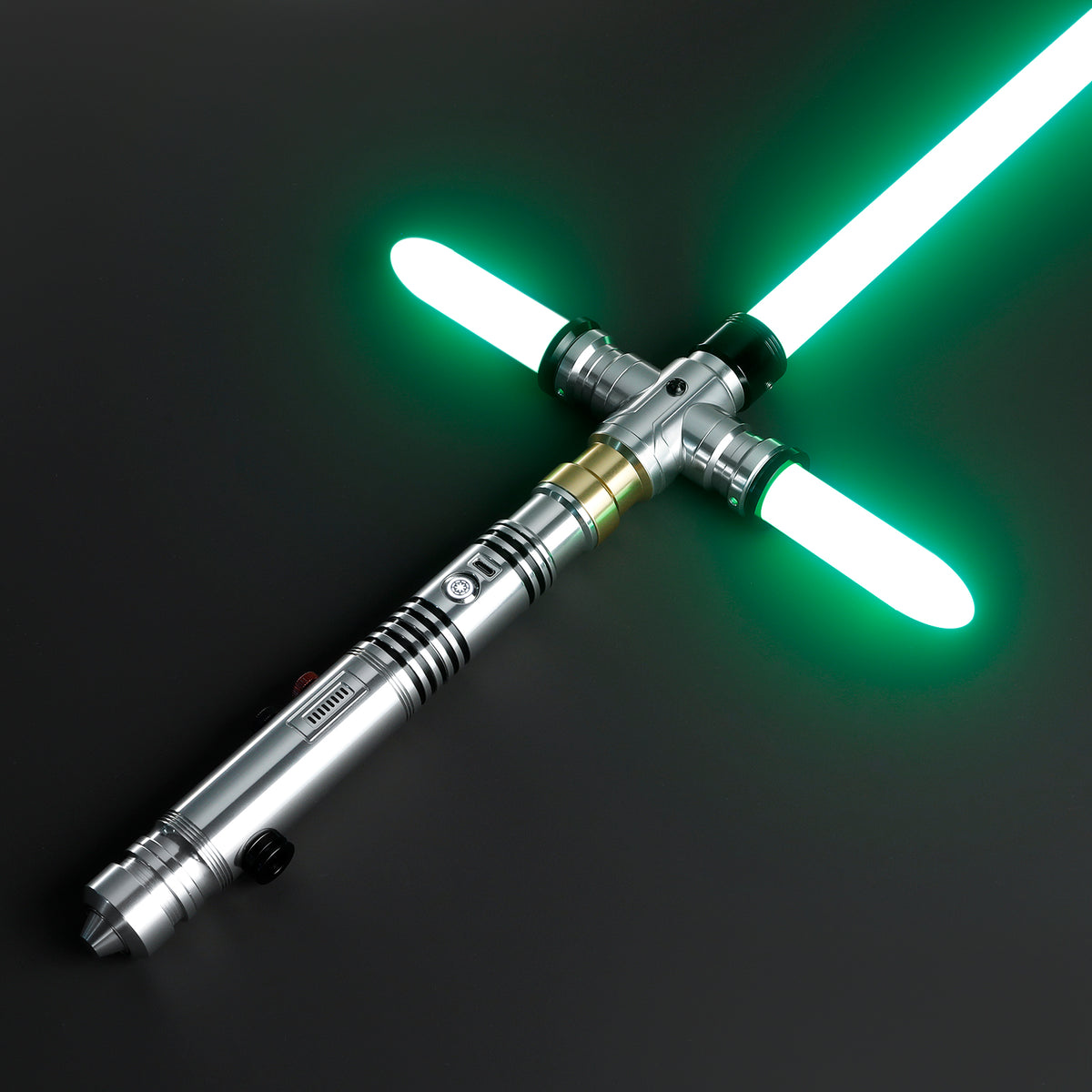 SaberCustom Double Blades Lightsaber 16 Sound Fonts Force Heavy Dueling Sensitive Smooth Swing Xenopixel v3 Proffie Light Saber NO086