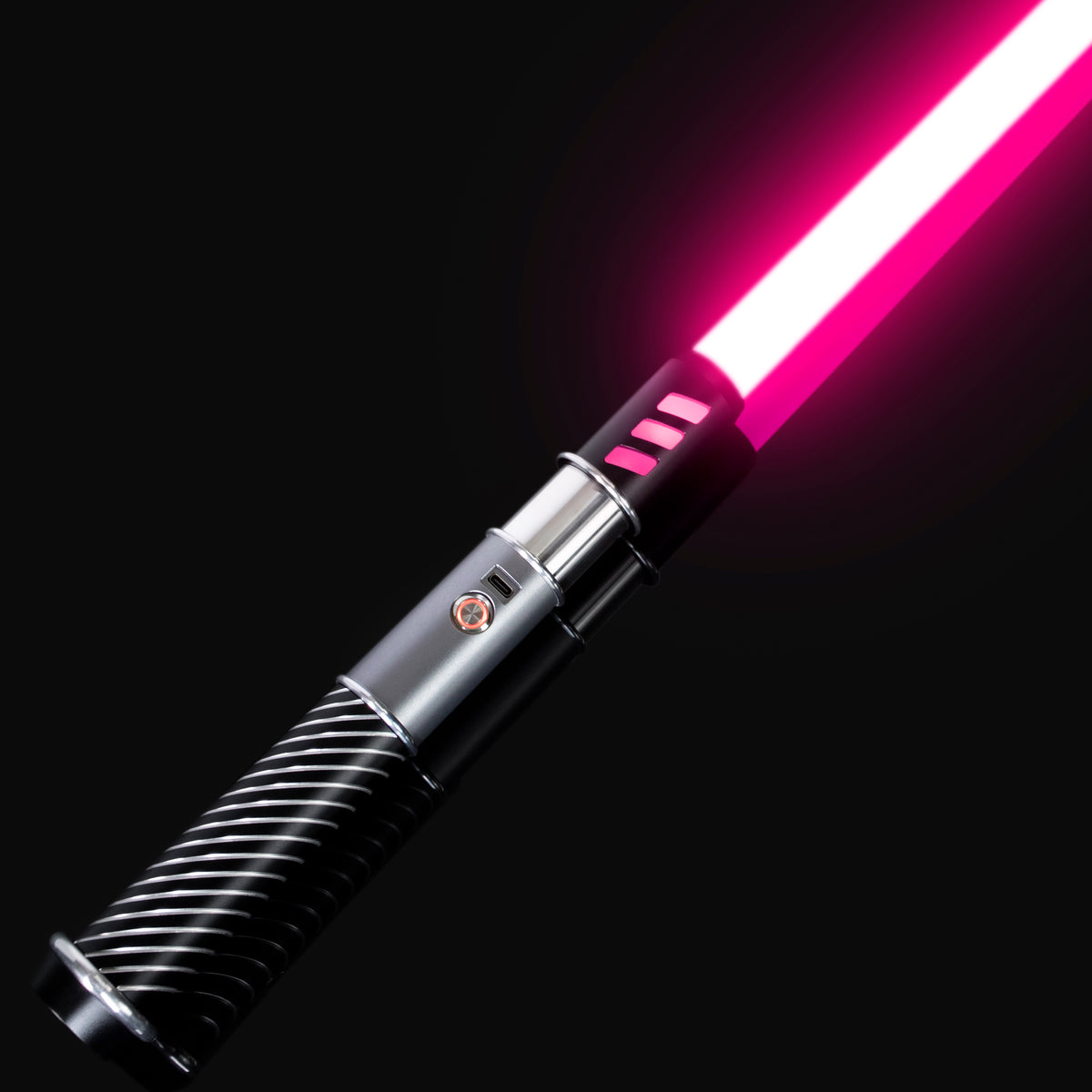 SaberCustom Dueling Bluetooth Lightsaber Neopixel 16 Sound Fonts Infinite Colors Changing with Shell HX006
