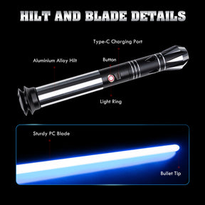 SaberCustom Xenopixel v3 lightsaber Bluetooth Infinite Colors Changing Dueling Light Saber C018