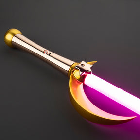 SaberCustom Star and Moon Custom Lightsaber Xenopixel v3 Dueling Light Saber Infinite Colors Changing NO064