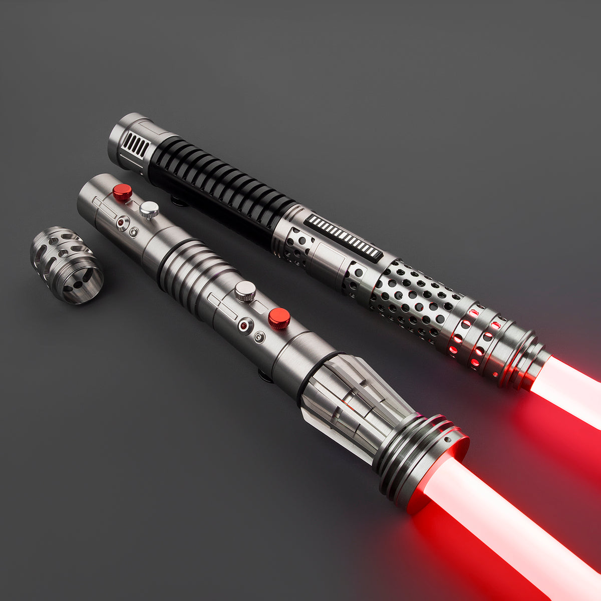 SaberCustom Double Blades Darth Maul Xenopixel v3 Lightsaber  Support to be Separated to 2 Handles NO080
